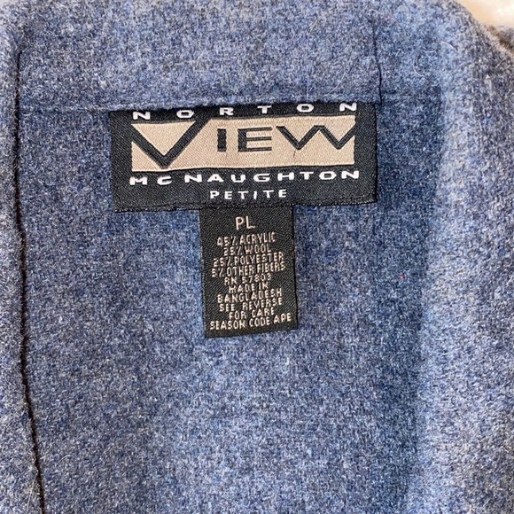 VINTAGE Wool Blend Norton McNaughton Size PL - Picture 4 of 14
